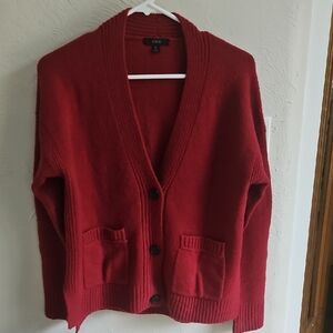 J. Crew // Red cardigan